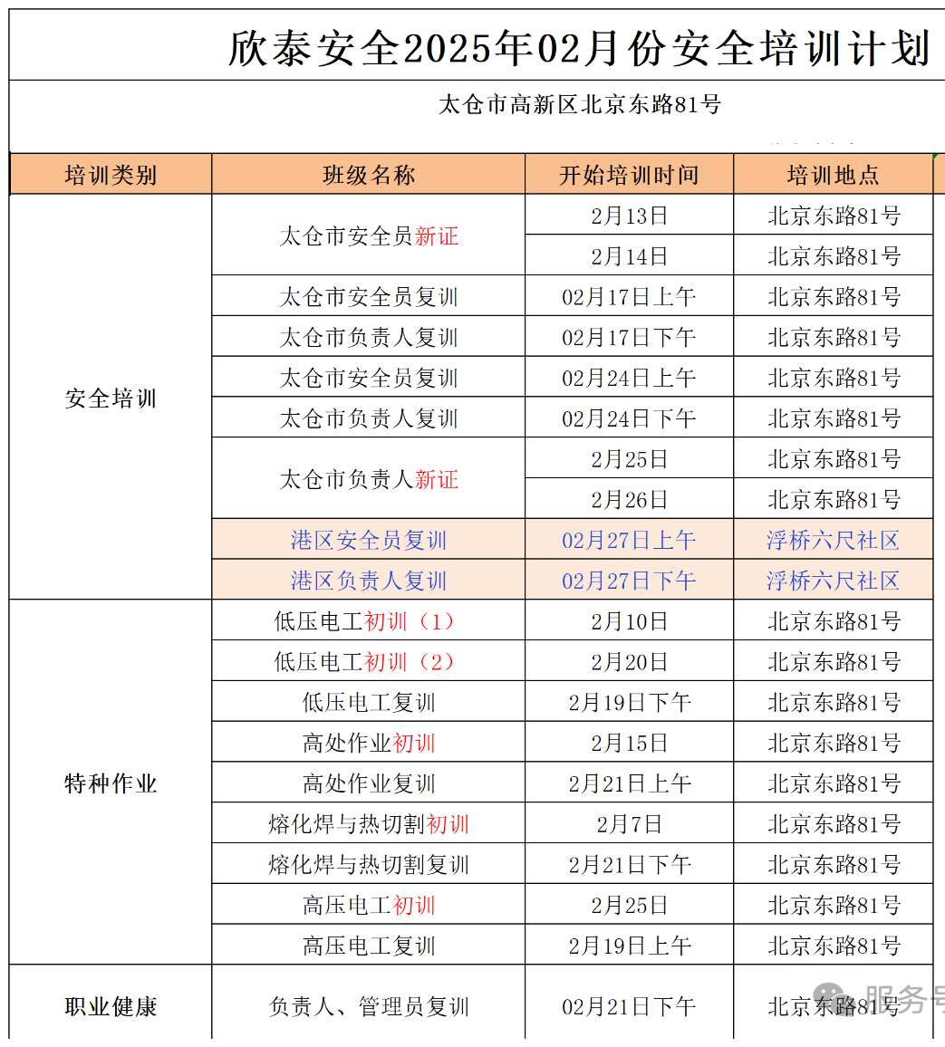  2025年2月培訓(xùn)考試安排已定，請(qǐng)悉知！(圖1)